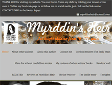 Tablet Screenshot of myrddinsheir.com